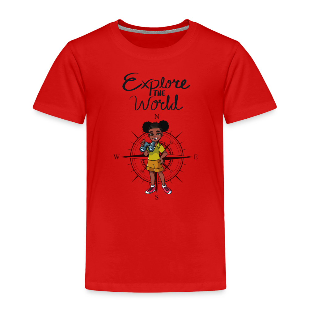 Explore the World Toddler Premium T-Shirt - red