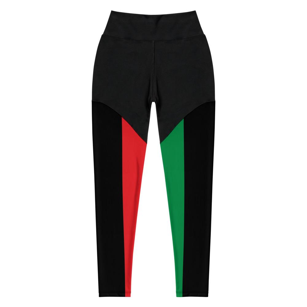 Pan African RBG Flag Women's Sports Leggings