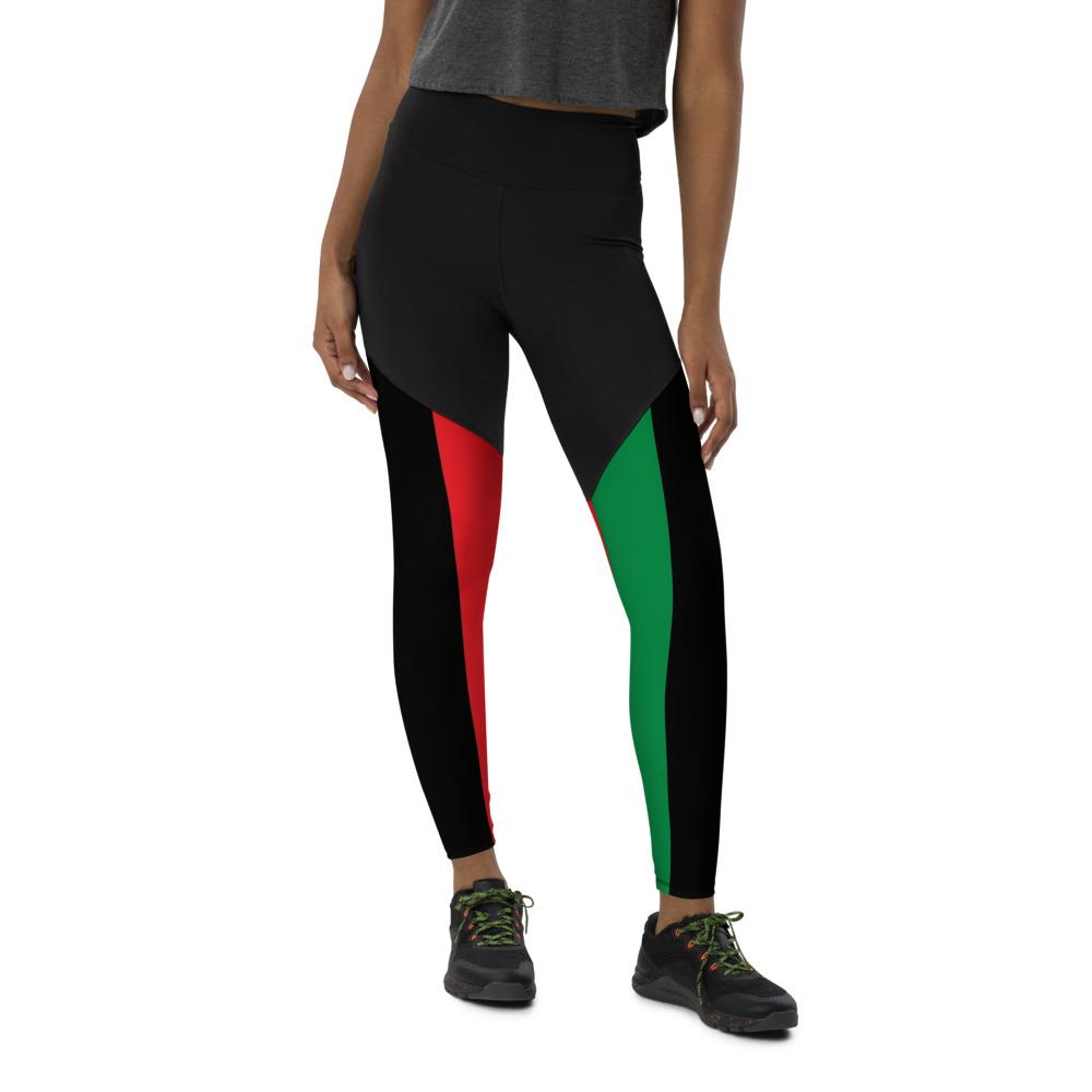 Pan African RBG Flag Women's Sports Leggings