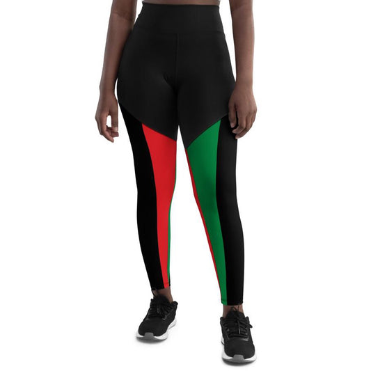 Pan African RBG Flag Women's Sports Leggings