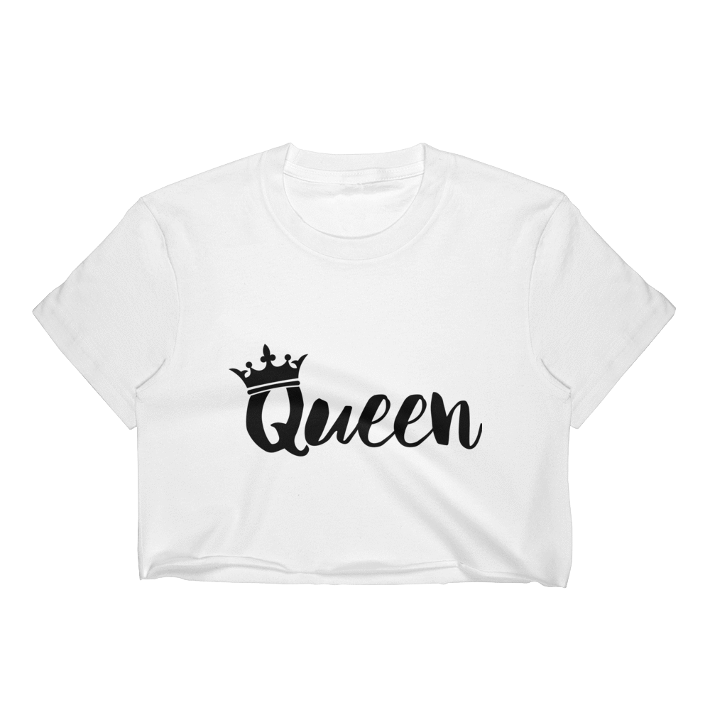 Squiggle Queen w/Crown Crop Top - Chocolate Ancestor