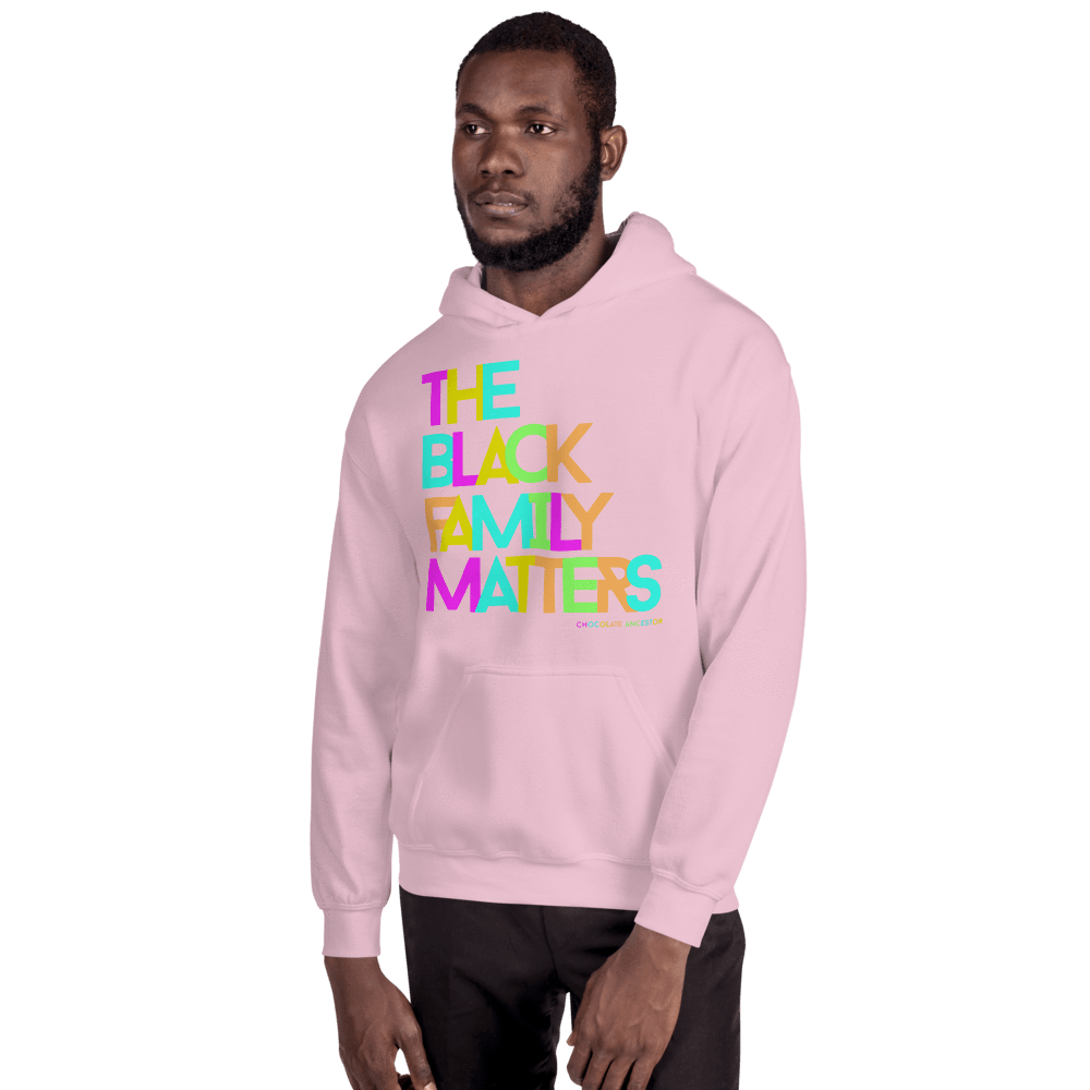 The Black Family Matters Unisex Hooded Sweatshirt - Chocolate Ancestor