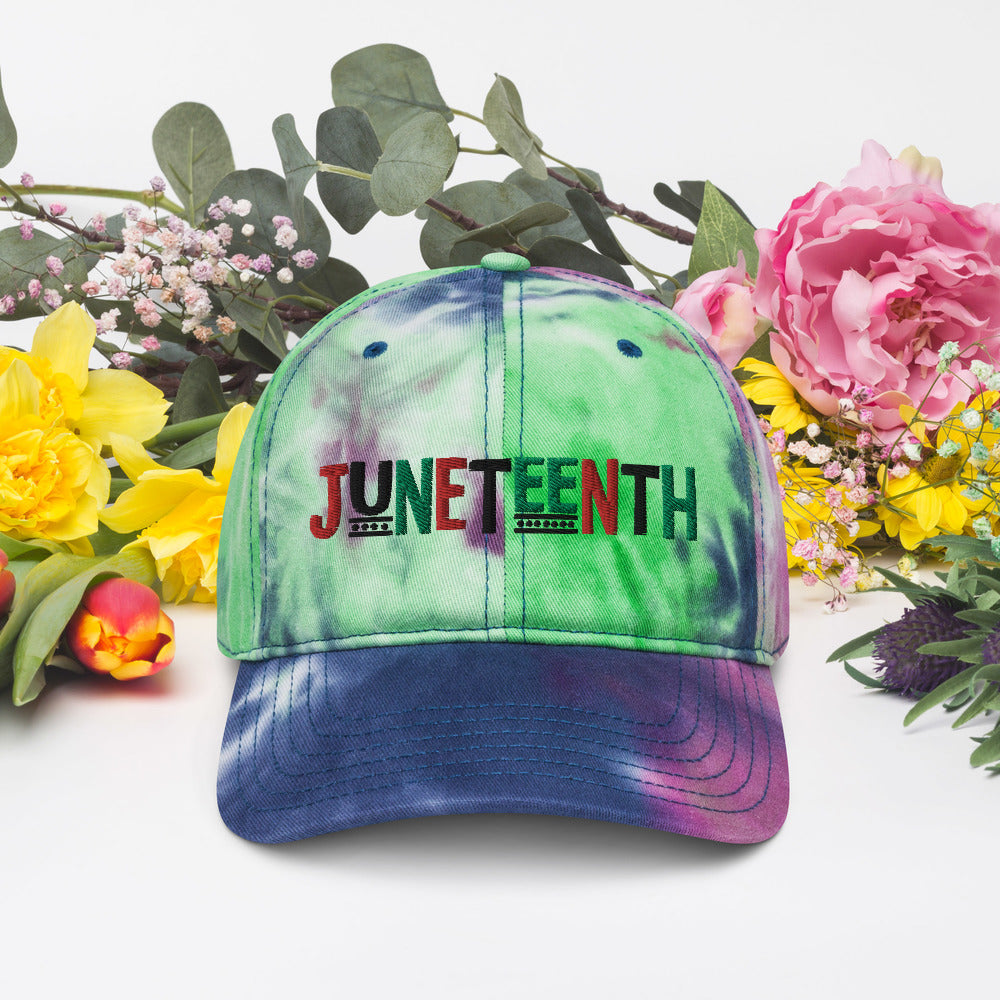 Juneteenth Pan African RBG Tie dye hat