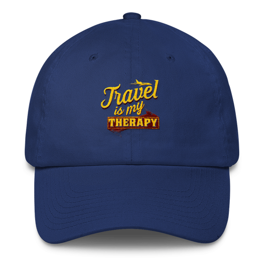 Travel is my Therapy Cotton Cap - Chocolate Ancestor