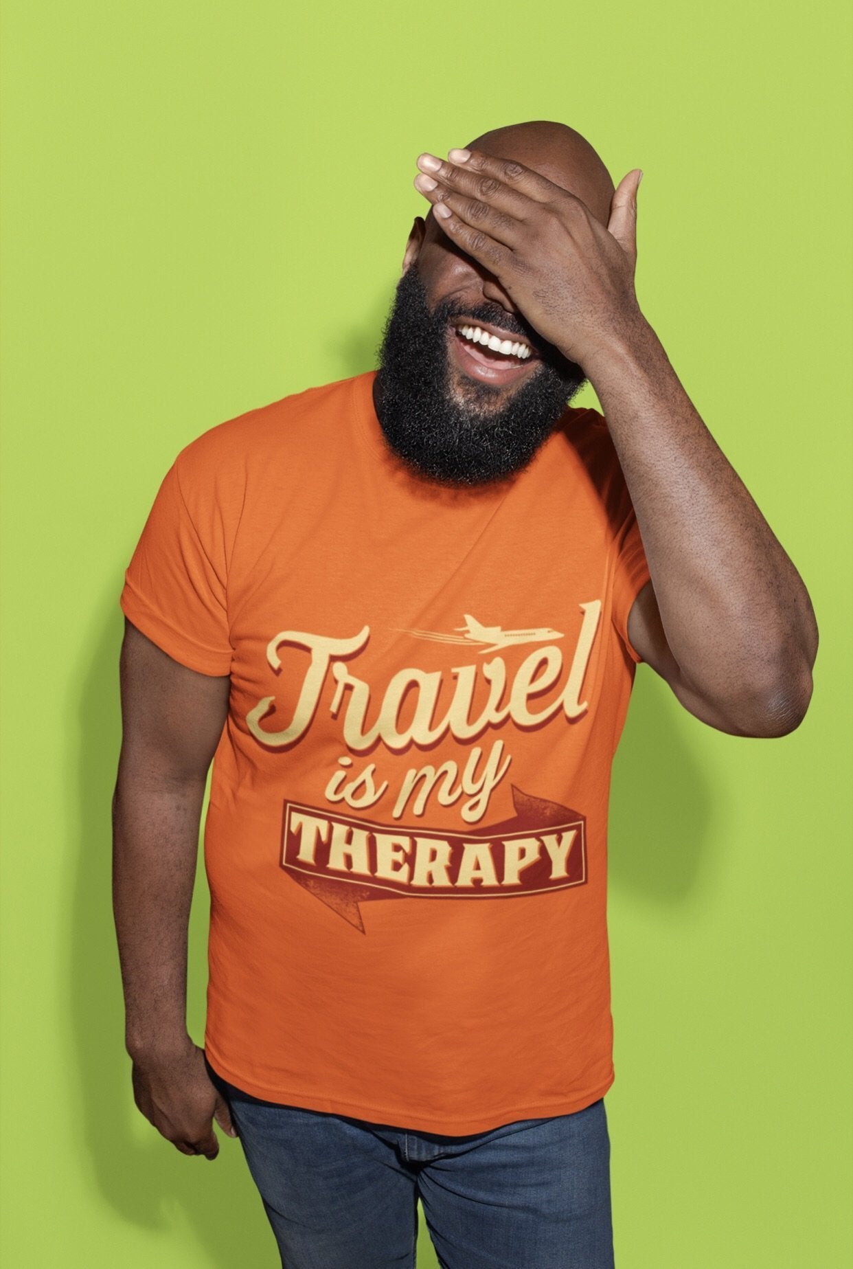 Travel is my Therapy Unisex Short Sleeve T-shirt - Chocolate Ancestor