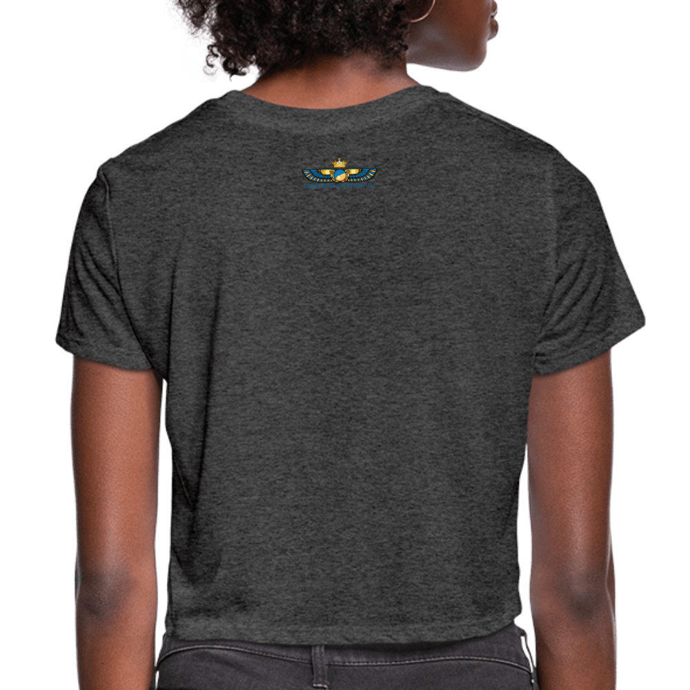 Travel is My Therapy Women's Crop Top (Style 2) - Chocolate Ancestor