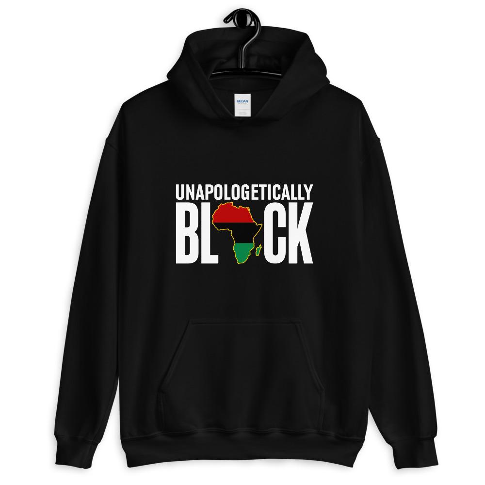 Unapologetically Black Pan African RBG Unisex Hoodie - Chocolate Ancestor