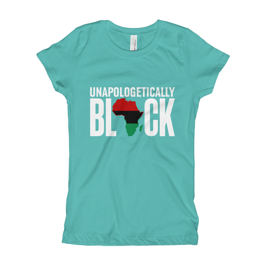 Unapologetically Black RBG Girl's T-Shirt - Chocolate Ancestor