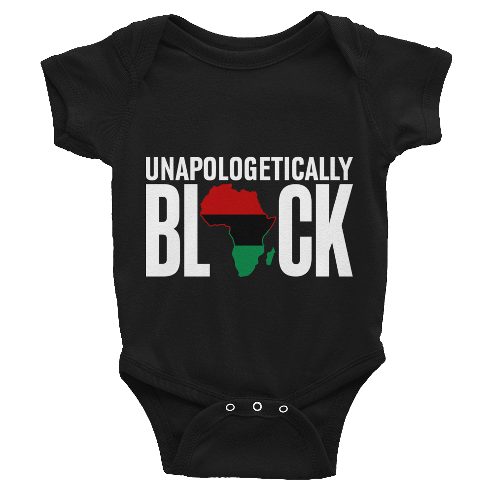 Unapologetically Black RBG Infant Bodysuit - Chocolate Ancestor