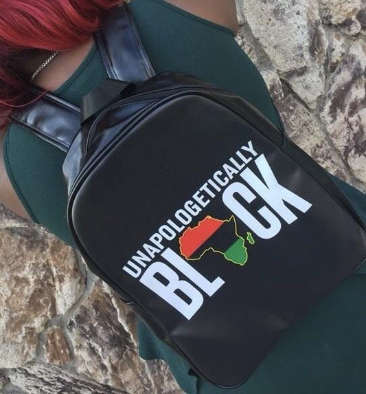 Unapologetically Black RBG Leather Bookbag - Chocolate Ancestor