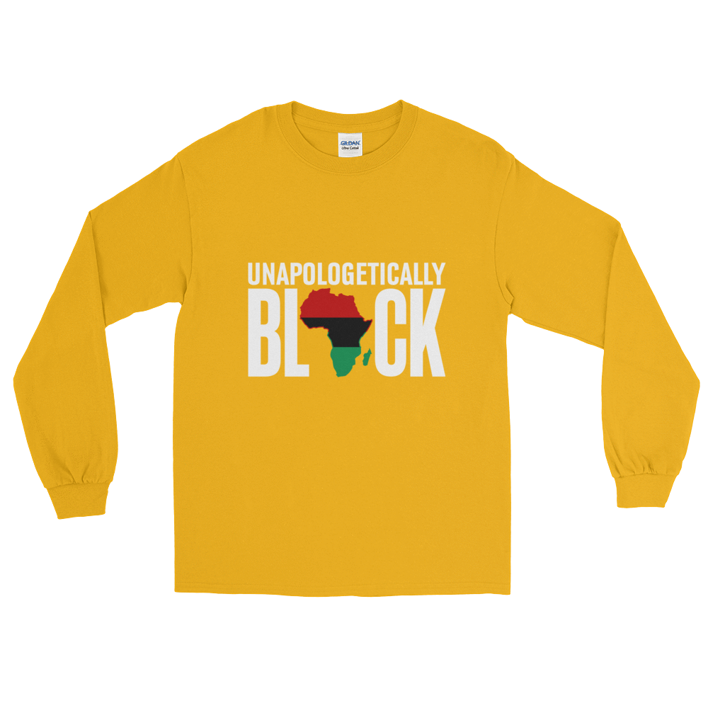 Unapologetically Black RBG Long Sleeve Unisex T-Shirt - Chocolate Ancestor