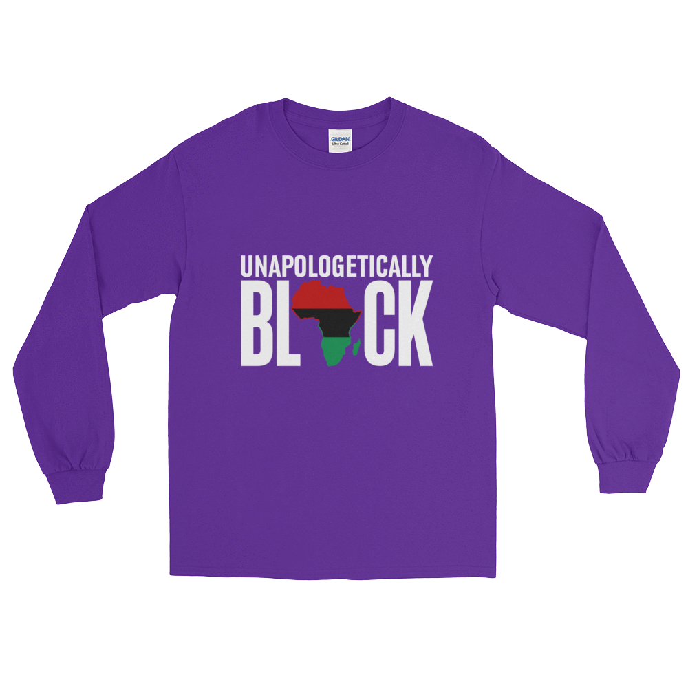 Unapologetically Black RBG Long Sleeve Unisex T-Shirt - Chocolate Ancestor