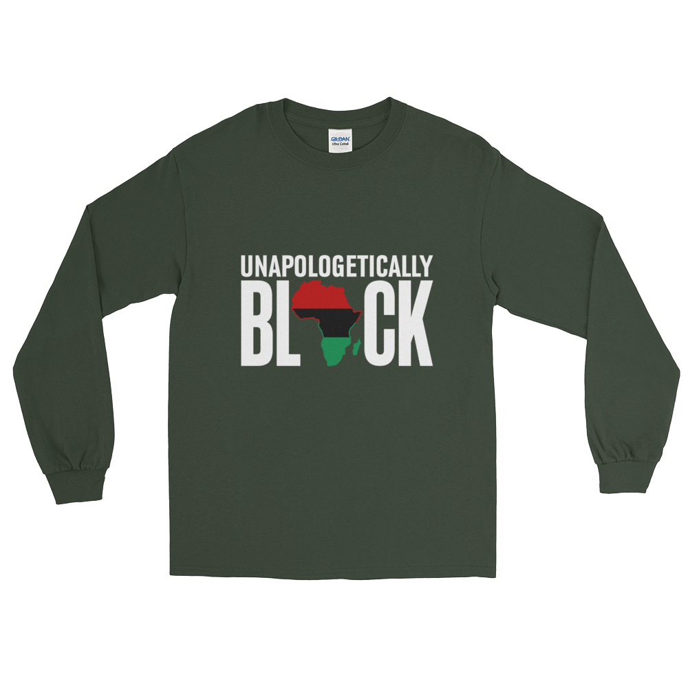 Unapologetically Black RBG Long Sleeve Unisex T-Shirt - Chocolate Ancestor