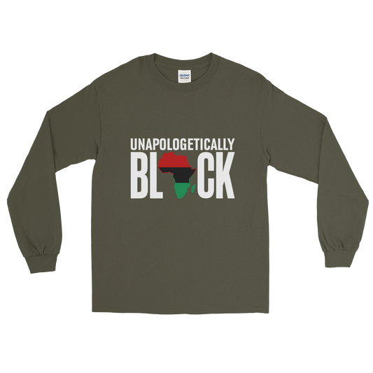 Unapologetically Black RBG Long Sleeve Unisex T-Shirt - Chocolate Ancestor