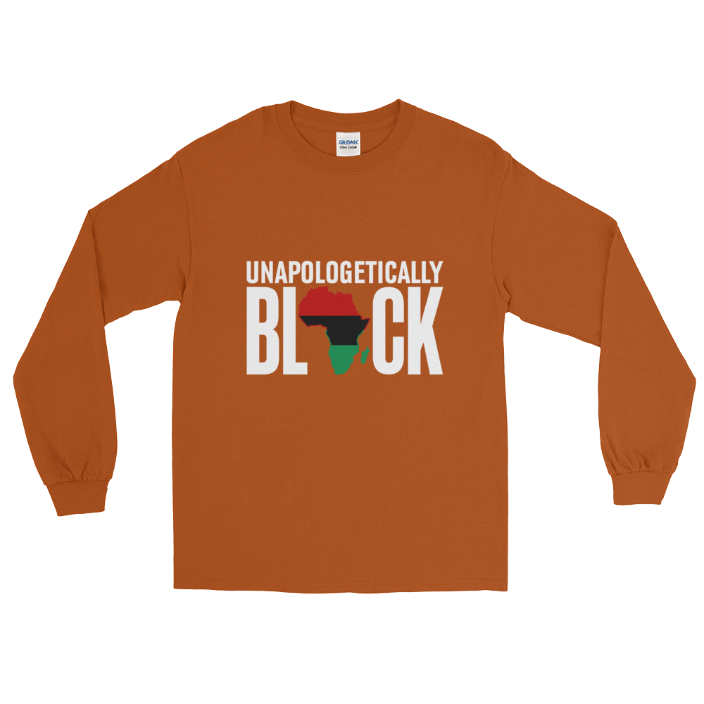 Unapologetically Black RBG Long Sleeve Unisex T-Shirt - Chocolate Ancestor