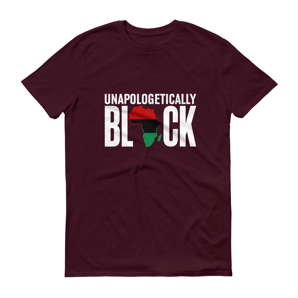 Unapologetically Black RBG Unisex Short sleeve t-shirt - Chocolate Ancestor