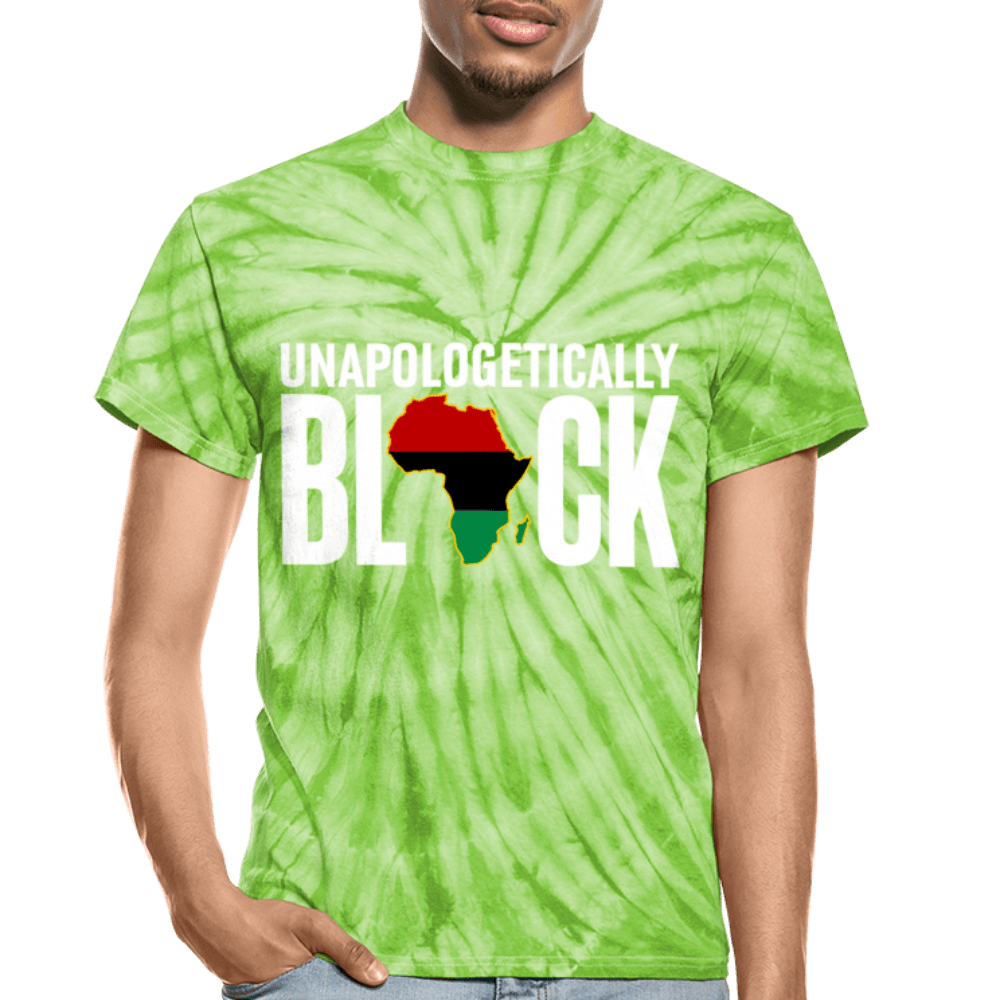 Unapologetically Black RBG Unisex Tie Dye T-Shirt - Chocolate Ancestor