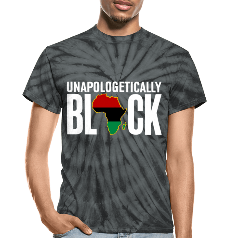 Unapologetically Black RBG Unisex Tie Dye T-Shirt - Chocolate Ancestor