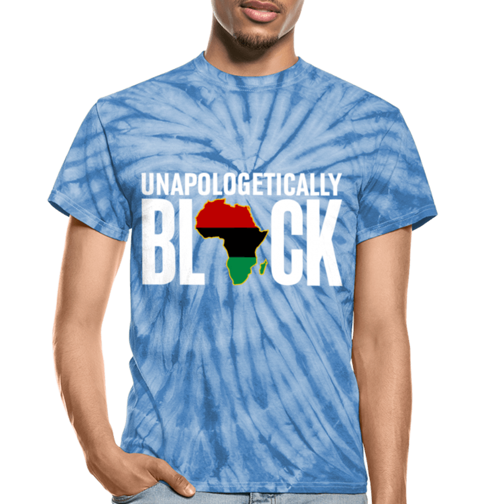 Unapologetically Black RBG Unisex Tie Dye T-Shirt - Chocolate Ancestor