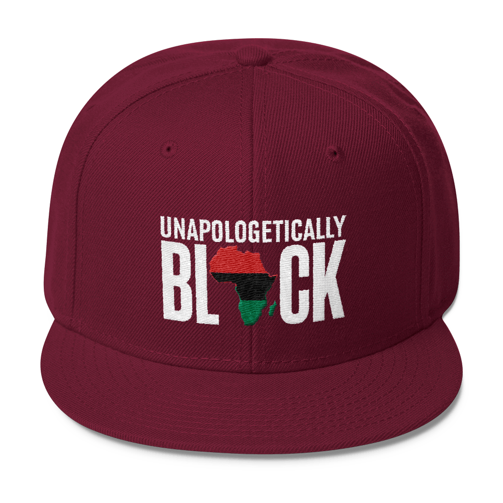 Unapologetically Black RBG Wool Blend Snapback - Chocolate Ancestor