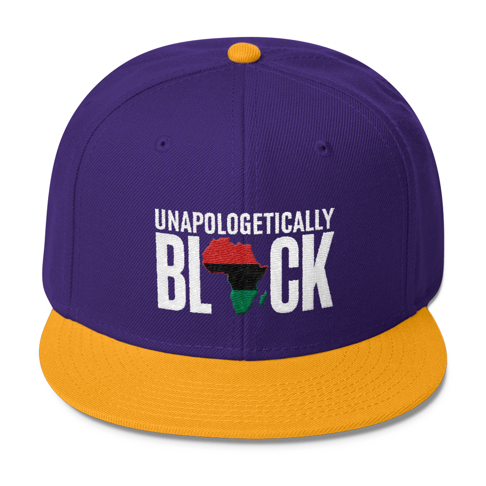 Unapologetically Black RBG Wool Blend Snapback - Chocolate Ancestor