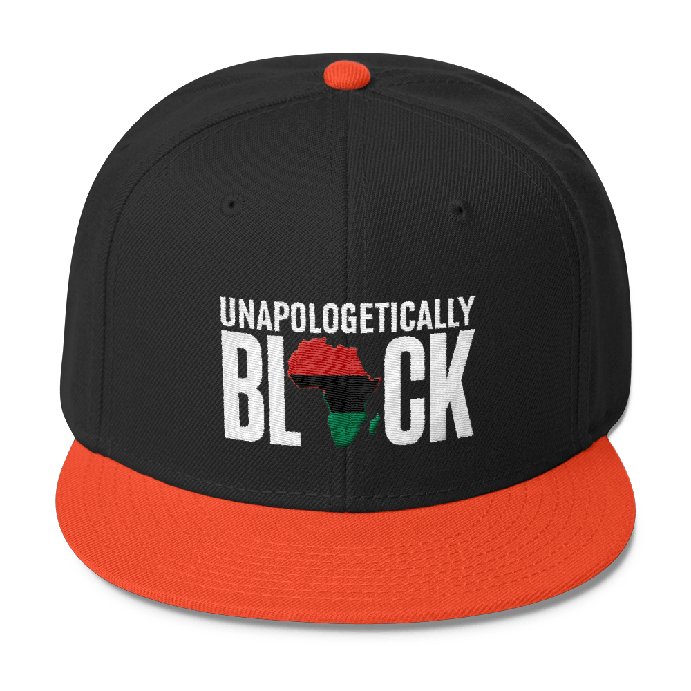 Unapologetically Black RBG Wool Blend Snapback - Chocolate Ancestor