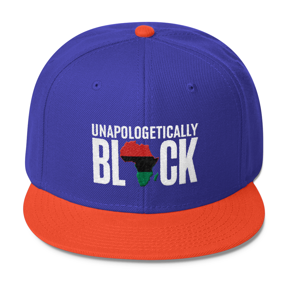 Unapologetically Black RBG Wool Blend Snapback - Chocolate Ancestor