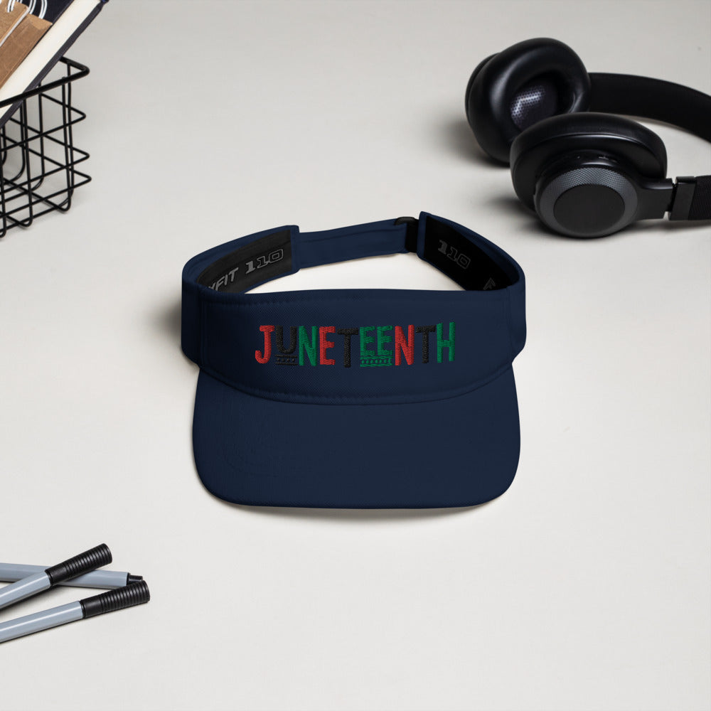 Juneteenth Pan African RBG Visor