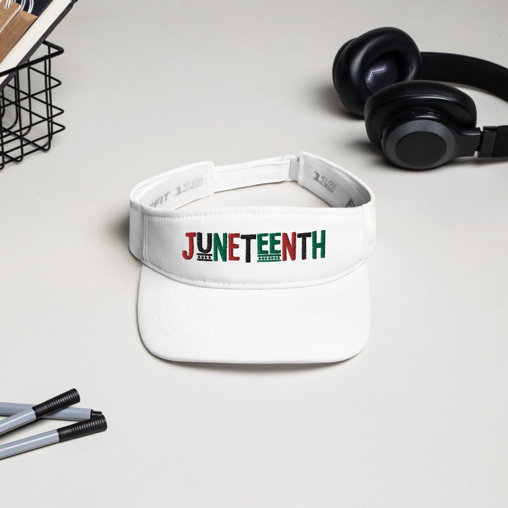 Juneteenth Pan African RBG Visor