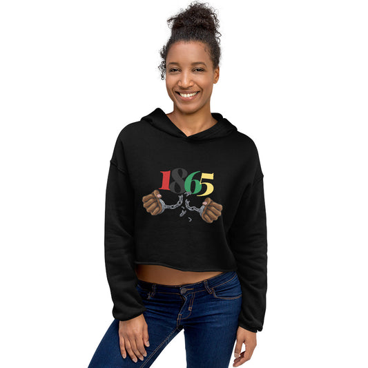 1865 Juneteenth Women's Crop Hoodie-Style 2