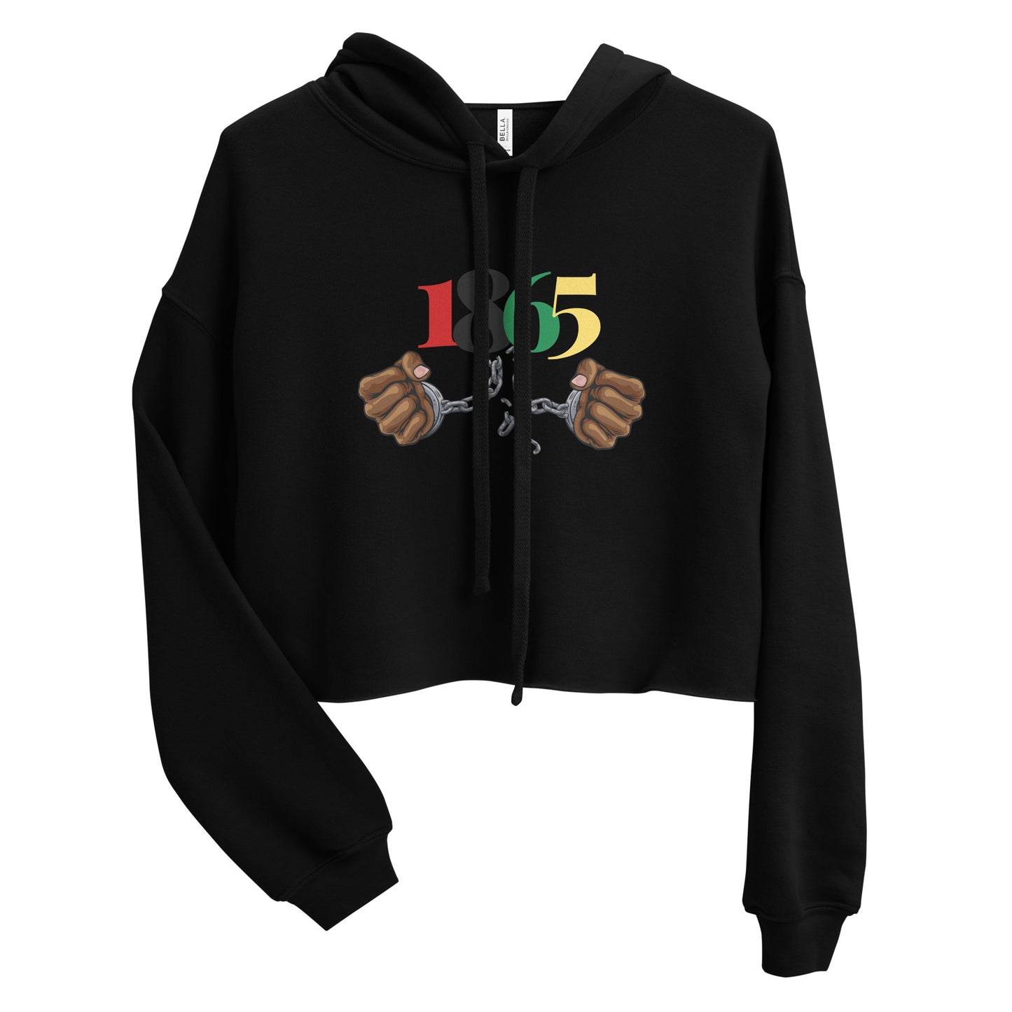 1865 Juneteenth Women's Crop Hoodie-Style 2