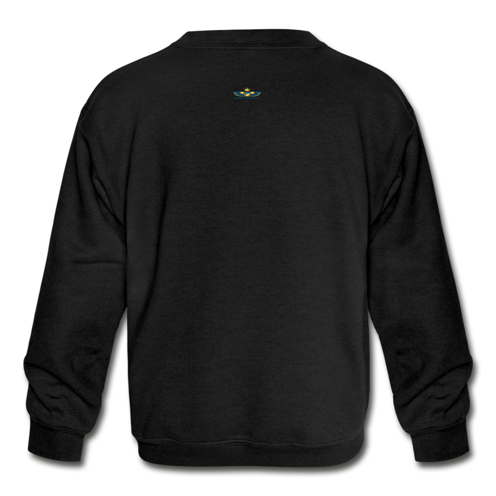 Young Gifted & Black Kids' Crewneck Sweatshirt - Chocolate Ancestor