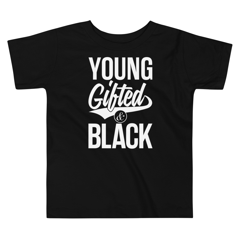 Young Gifted & Black Toddler Short Sleeve Tee - Chocolate Ancestor