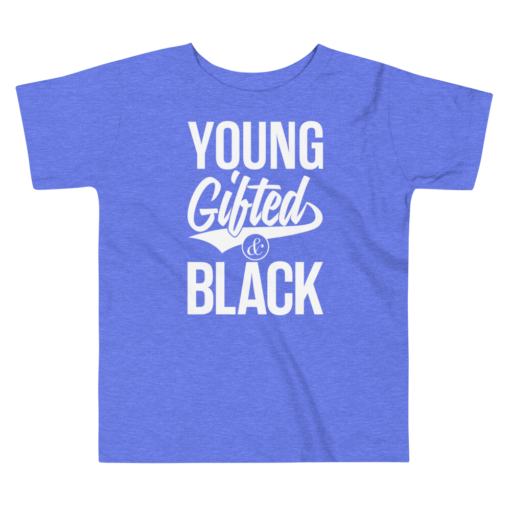 Young Gifted & Black Toddler Short Sleeve Tee - Chocolate Ancestor