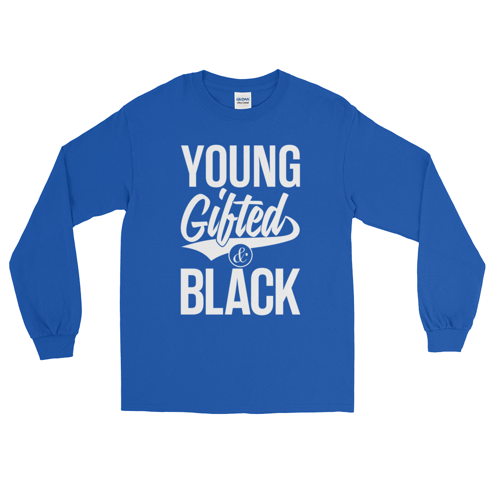 Young Gifted & Black Unisex Long Sleeve T-Shirt - Chocolate Ancestor