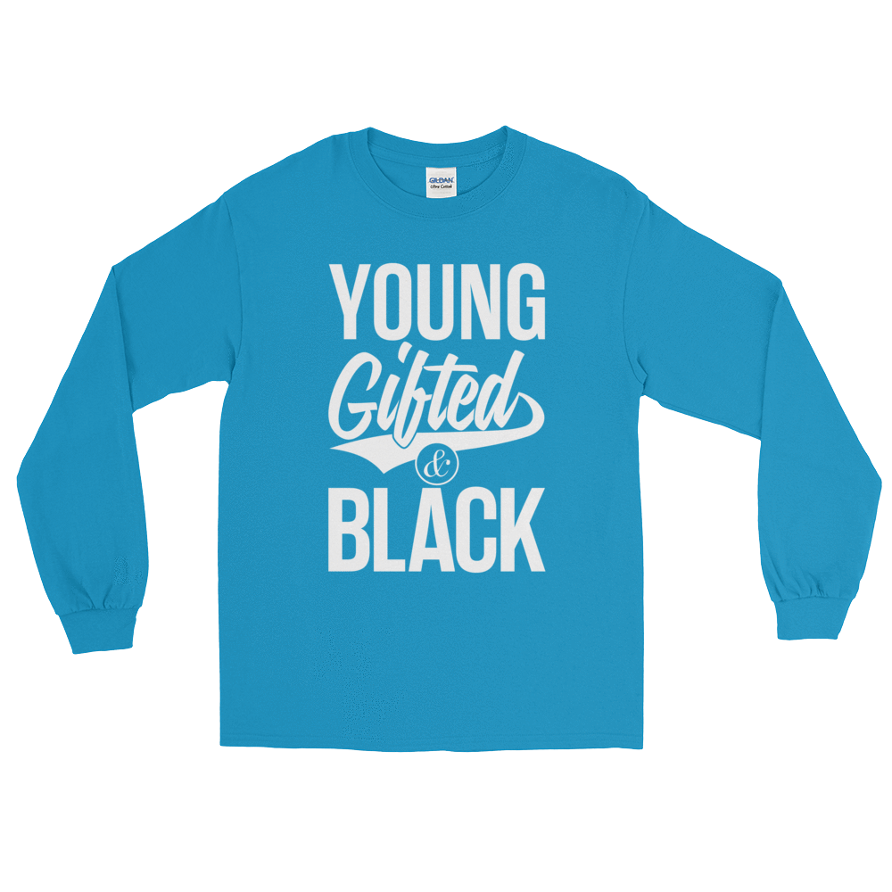 Young Gifted & Black Unisex Long Sleeve T-Shirt - Chocolate Ancestor