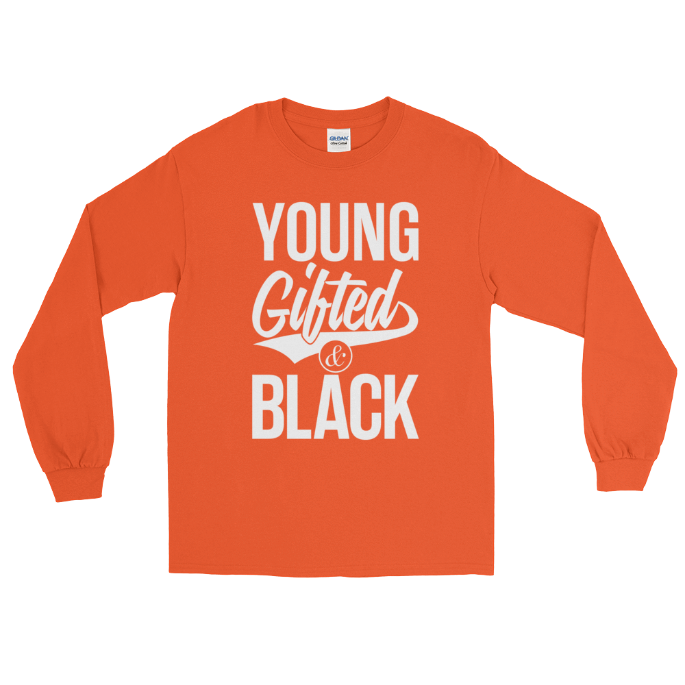 Young Gifted & Black Unisex Long Sleeve T-Shirt - Chocolate Ancestor