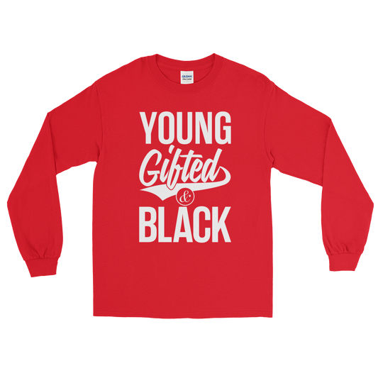 Young Gifted & Black Unisex Long Sleeve T-Shirt - Chocolate Ancestor