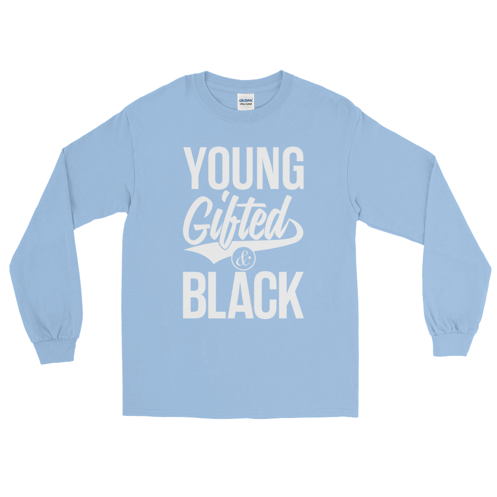 Young Gifted & Black Unisex Long Sleeve T-Shirt - Chocolate Ancestor