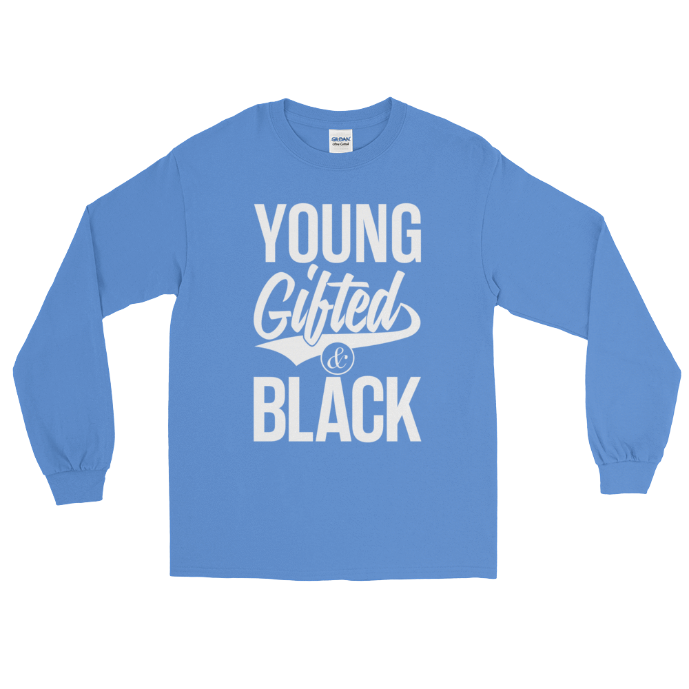 Young Gifted & Black Unisex Long Sleeve T-Shirt - Chocolate Ancestor