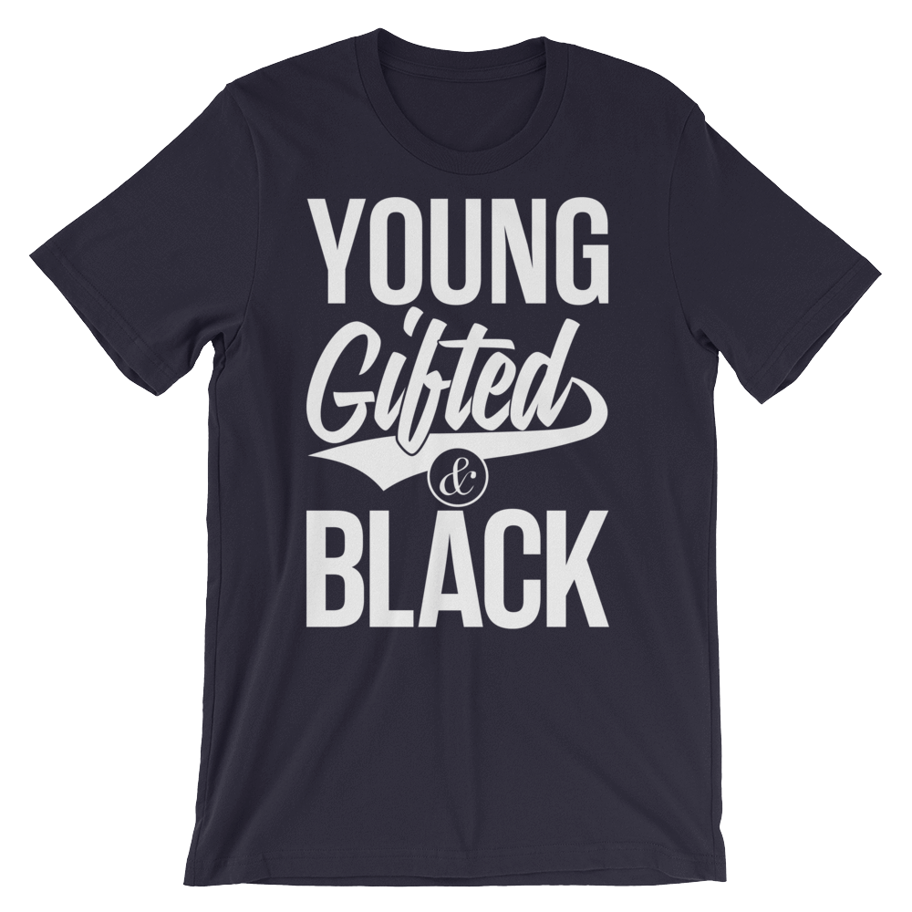 Young Gifted & Black Unisex short sleeve t-shirt - Chocolate Ancestor