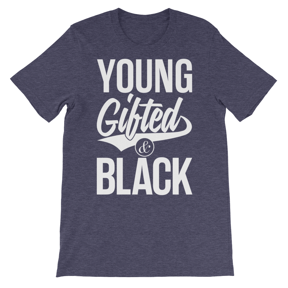 Young Gifted & Black Unisex short sleeve t-shirt - Chocolate Ancestor