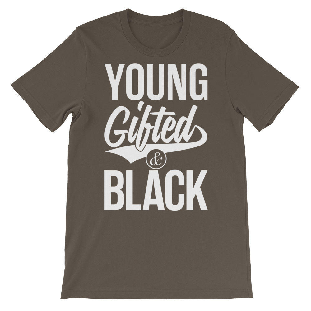 Young Gifted & Black Unisex short sleeve t-shirt - Chocolate Ancestor