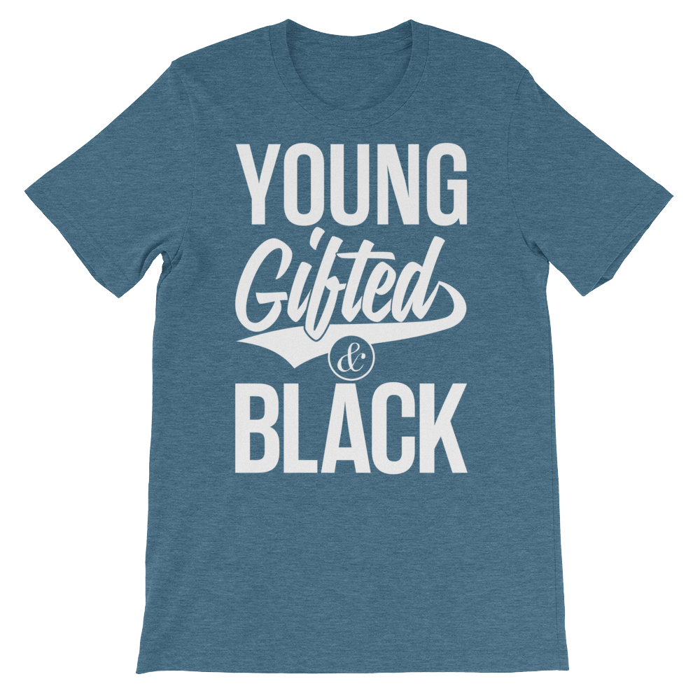 Young Gifted & Black Unisex short sleeve t-shirt - Chocolate Ancestor