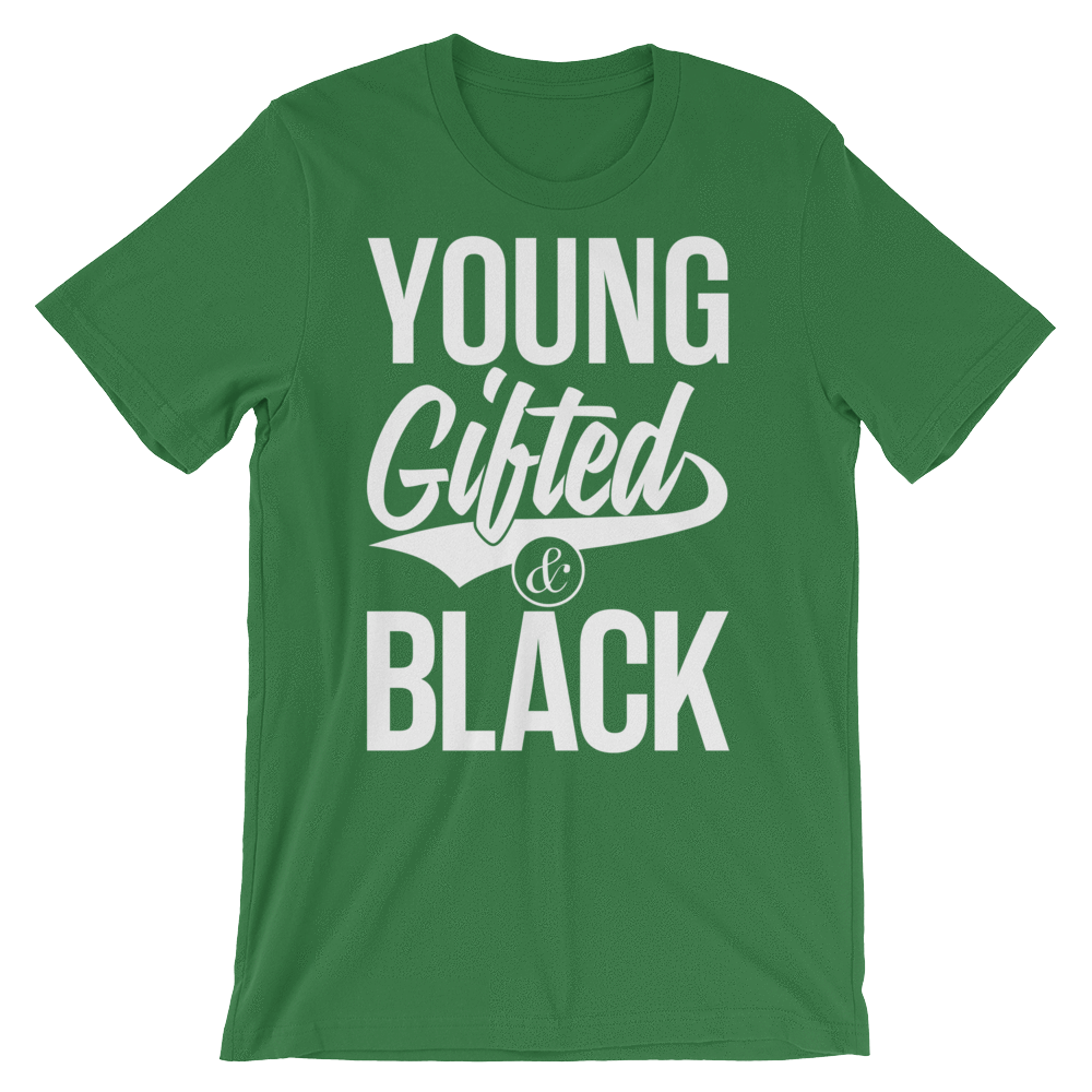 Young Gifted & Black Unisex short sleeve t-shirt - Chocolate Ancestor