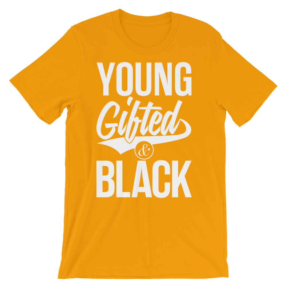 Young Gifted & Black Unisex short sleeve t-shirt - Chocolate Ancestor