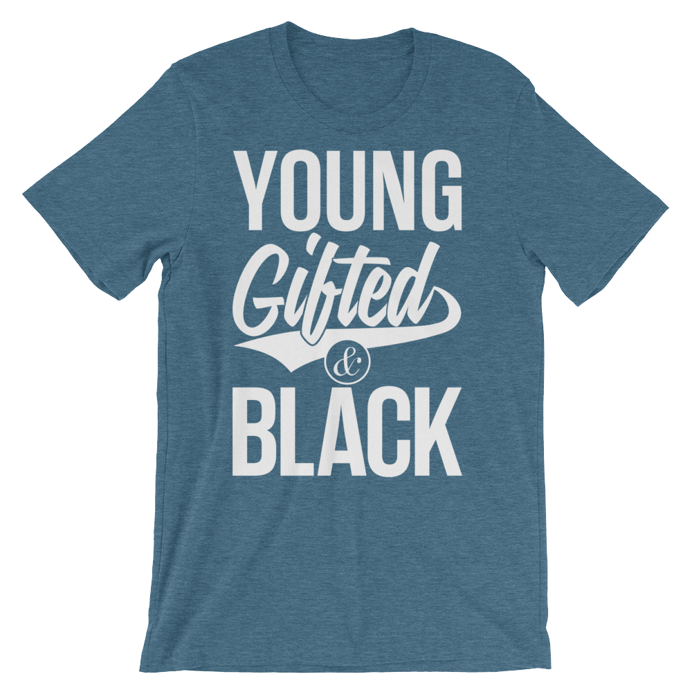 Young Gifted & Black Unisex short sleeve t-shirt - Chocolate Ancestor