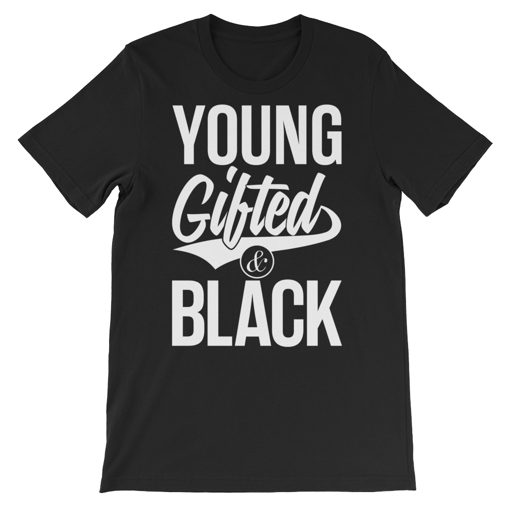 Young Gifted & Black Unisex short sleeve t-shirt - Chocolate Ancestor