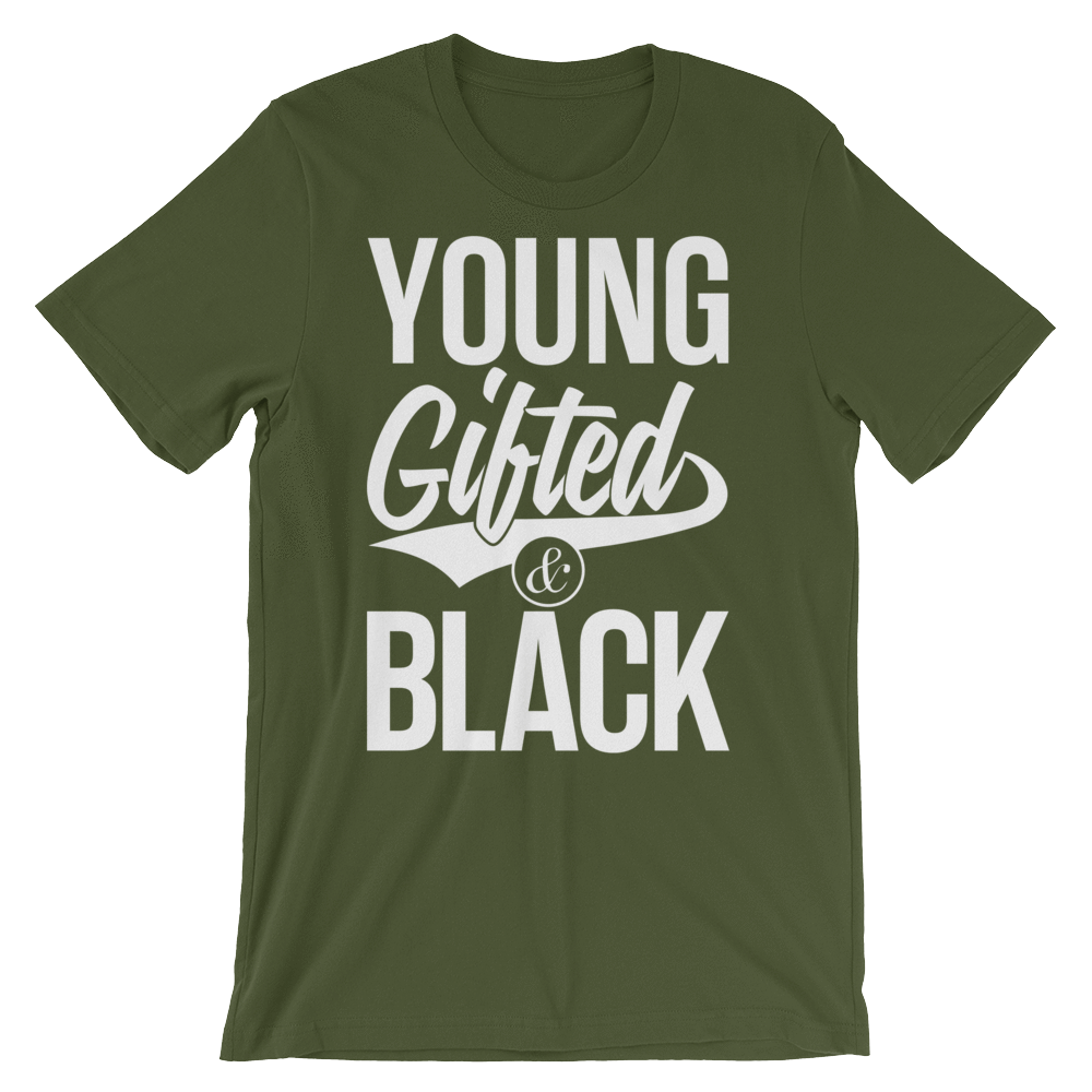 Young Gifted & Black Unisex short sleeve t-shirt - Chocolate Ancestor