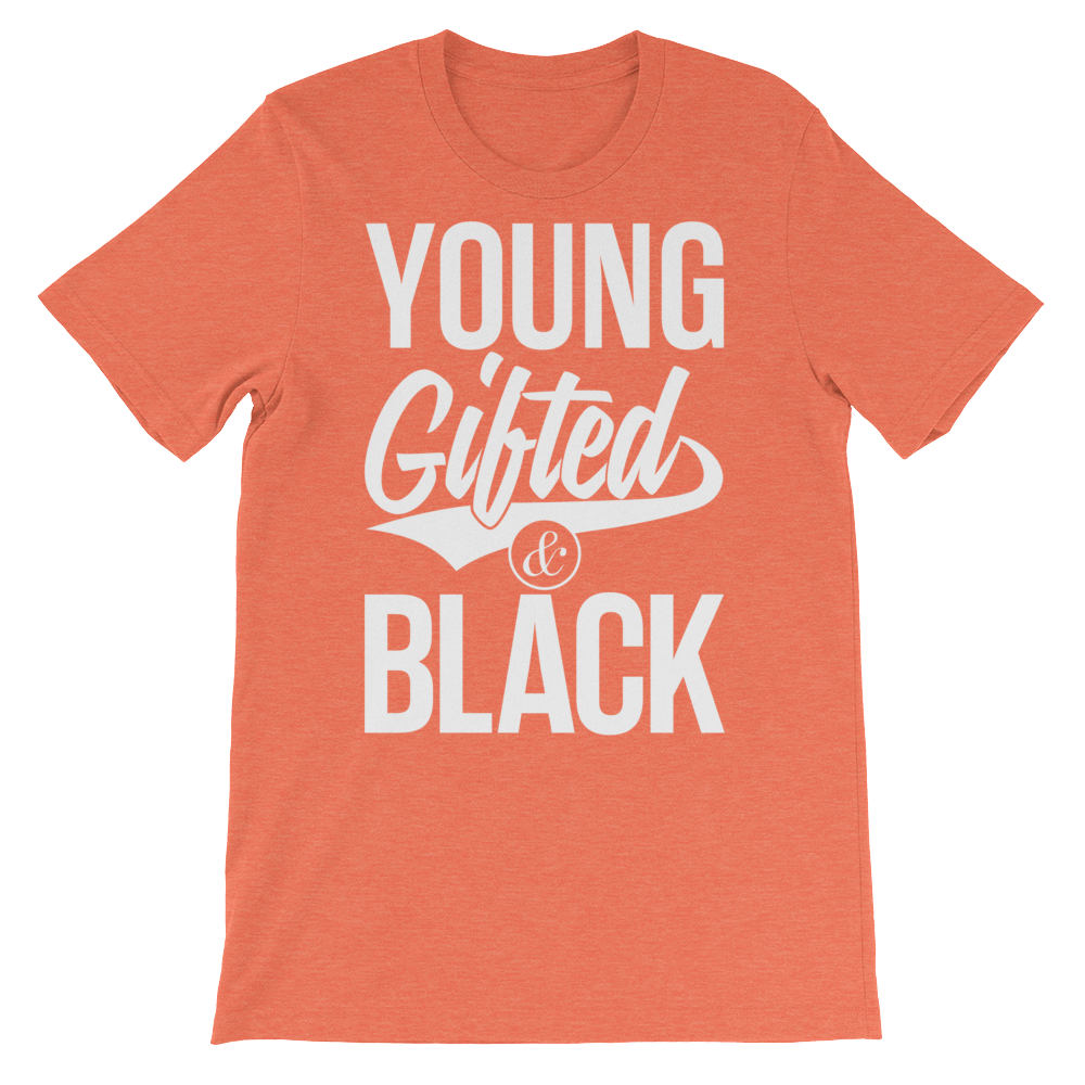 Young Gifted & Black Unisex short sleeve t-shirt - Chocolate Ancestor